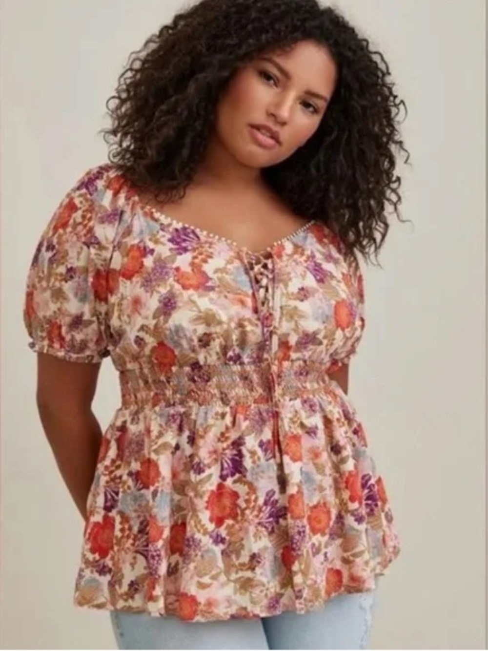 NWT Torrid Floral Flowy Top